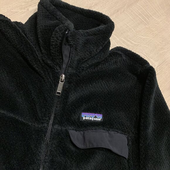 Patagonia Re-Tool Full Zip Jacket Women’s Small S Black PolarTec Fleece Outdoors - Picture 2 of 8